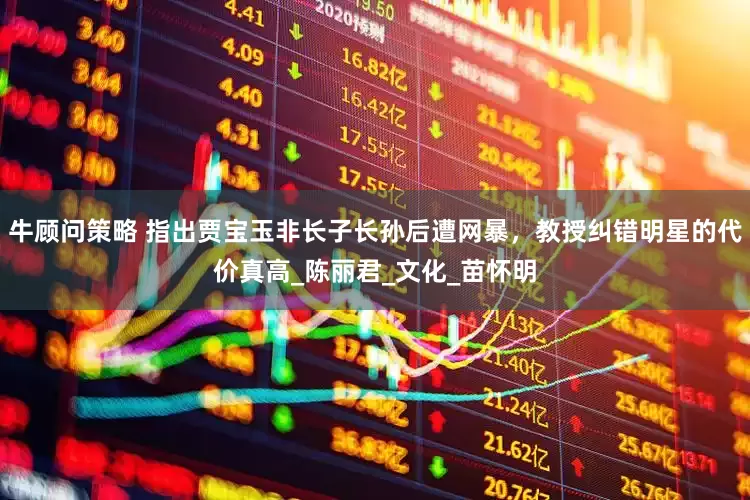 牛顾问策略 指出贾宝玉非长子长孙后遭网暴，教授纠错明星的代价真高_陈丽君_文化_苗怀明